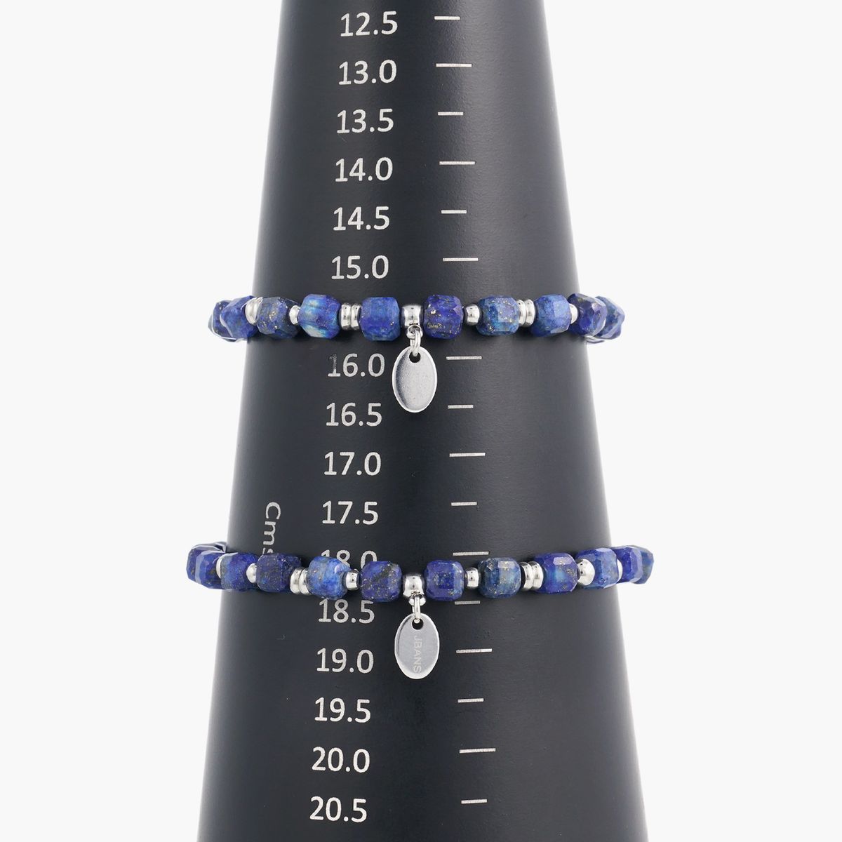 제이반스 클래식(JBANS CLASSIC) 6mm 사이드컷 블루라피스 큐브 원석팔찌 (C2401AC1087_BL)
