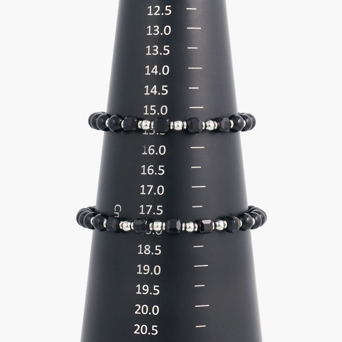 제이반스 클래식(JBANS CLASSIC) 6mm 사이드컷 오닉스 포인트 원석팔찌 (C2401AC1088_BK)