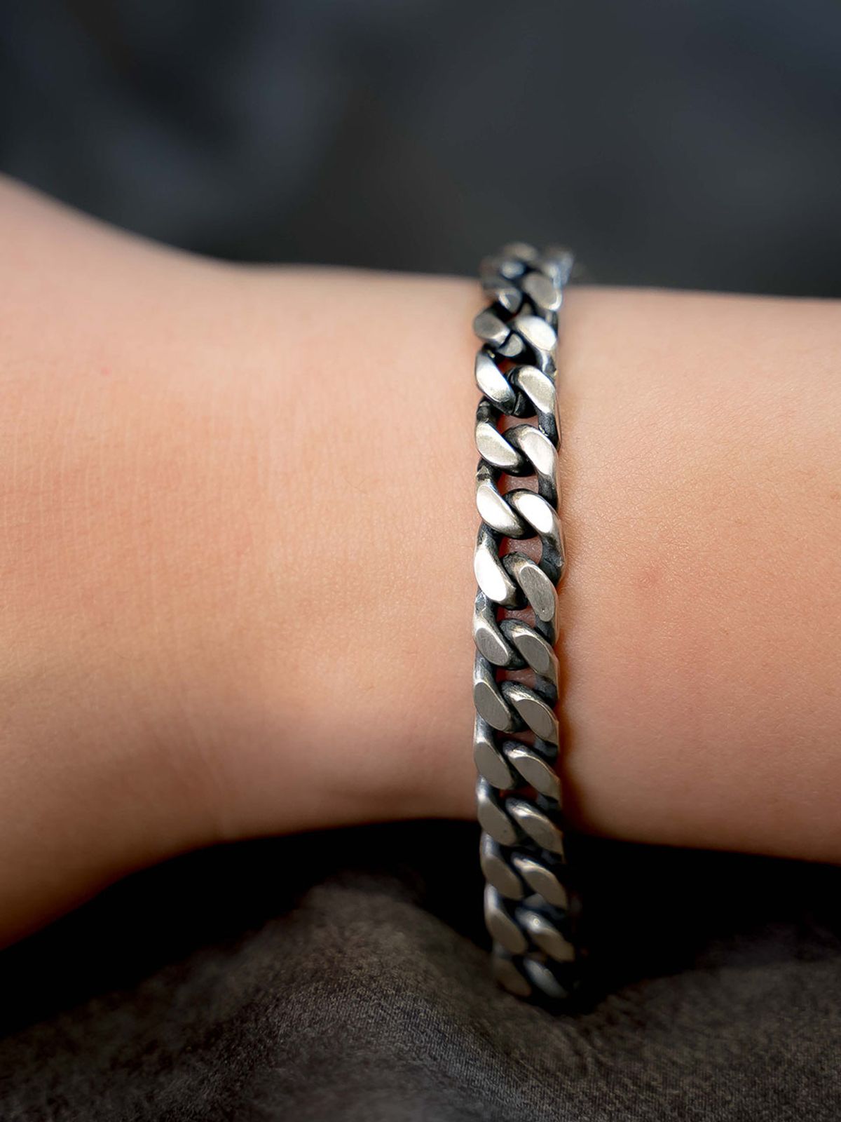 하랑(HARANG) HR 189B_Silver Chain Bracelet