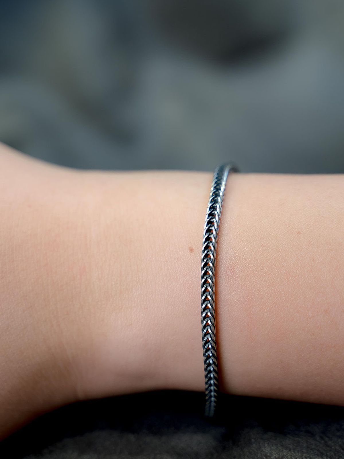 하랑(HARANG) HR 192B_Silver Chain Bracelet