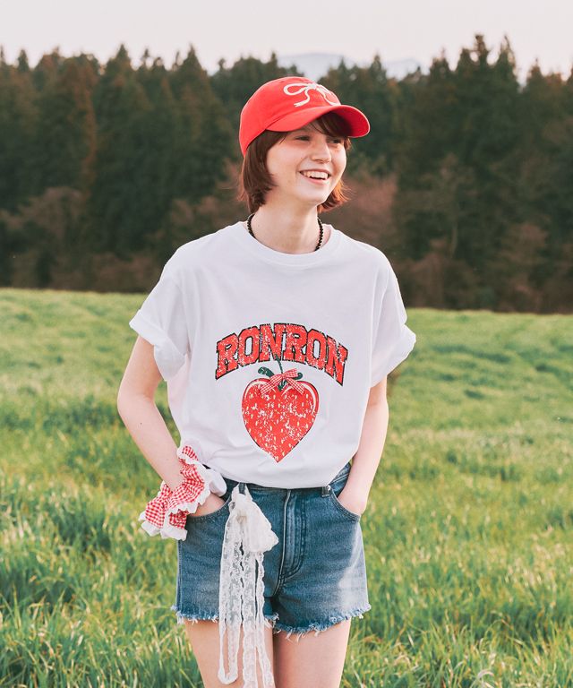 ★2024SS新作★RONRON★ STRAWBERRY RIBBON BASIC FIT T SHIRT MUSINSA | RONRON STRAWBERRY RIBBON BASIC FIT T SHIRT WHITE RED