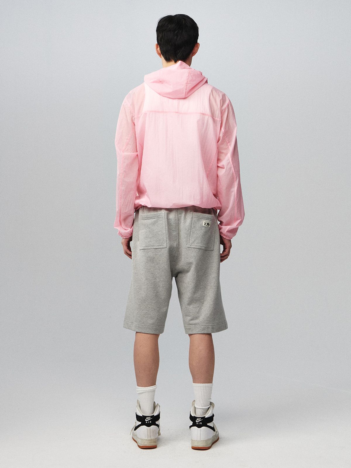 기준 맨(KIJUN MEN) Sheer Windbreaker Pink