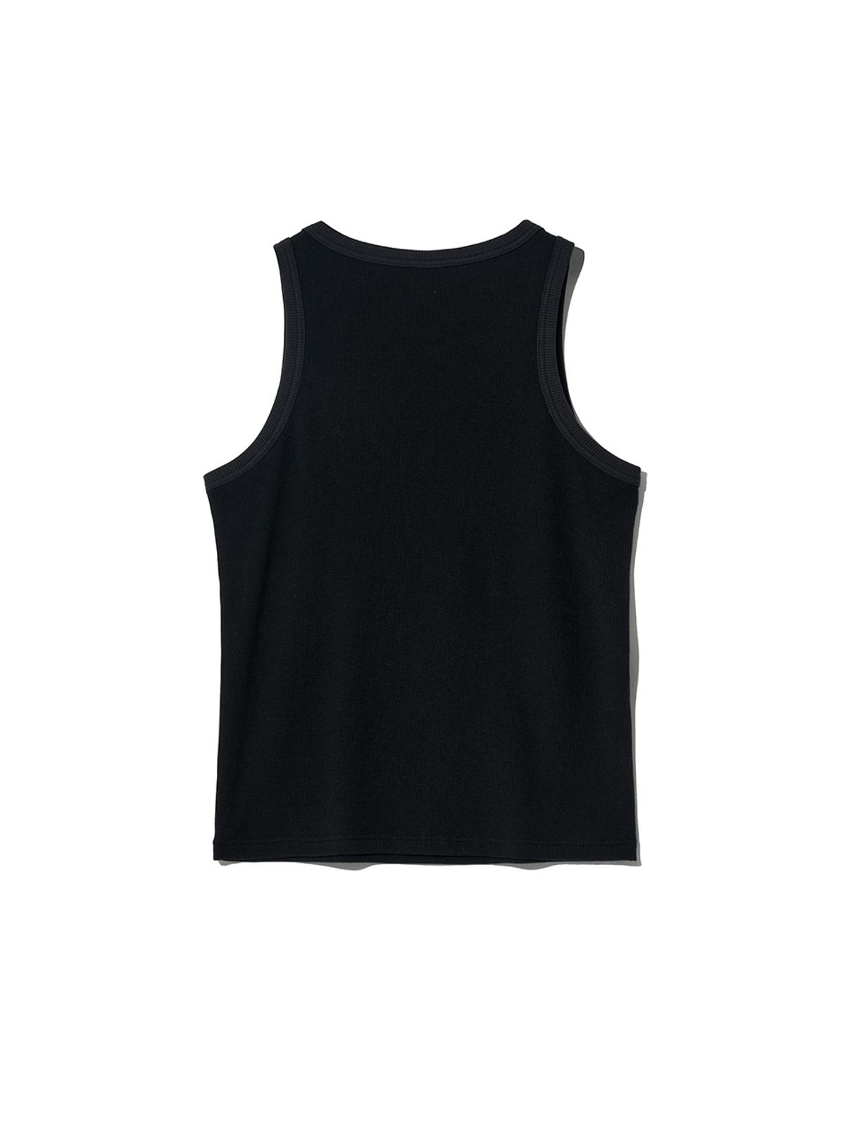 기준 맨(KIJUN MEN) Waffle Tank Top Black