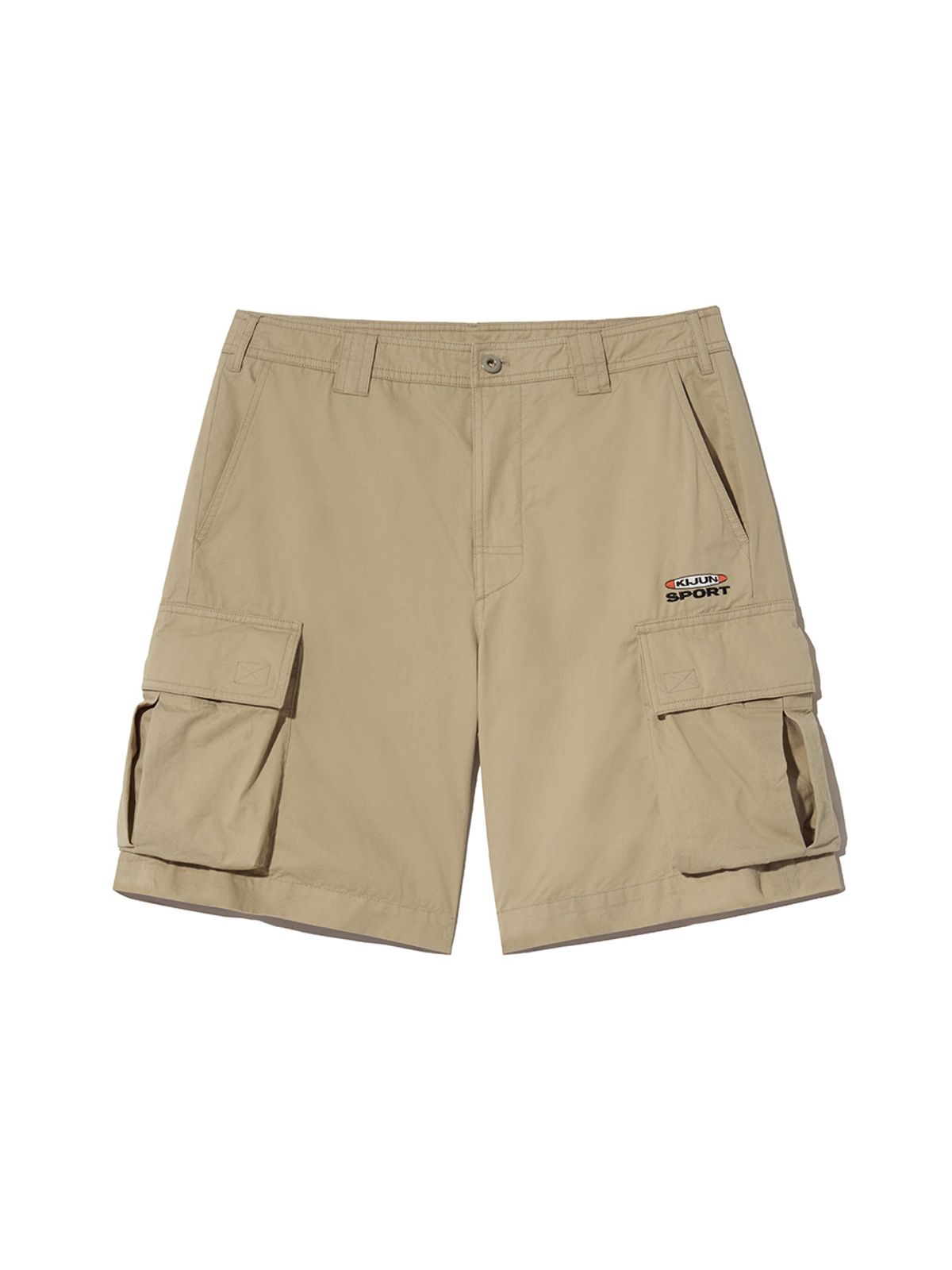 기준 맨(KIJUN MEN) Logo Cargo Shorts Beige