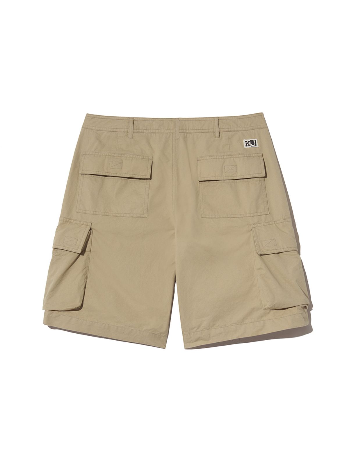기준 맨(KIJUN MEN) Logo Cargo Shorts Beige