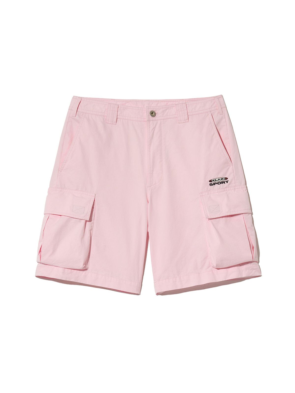 기준 맨(KIJUN MEN) Logo Cargo Shorts Pink
