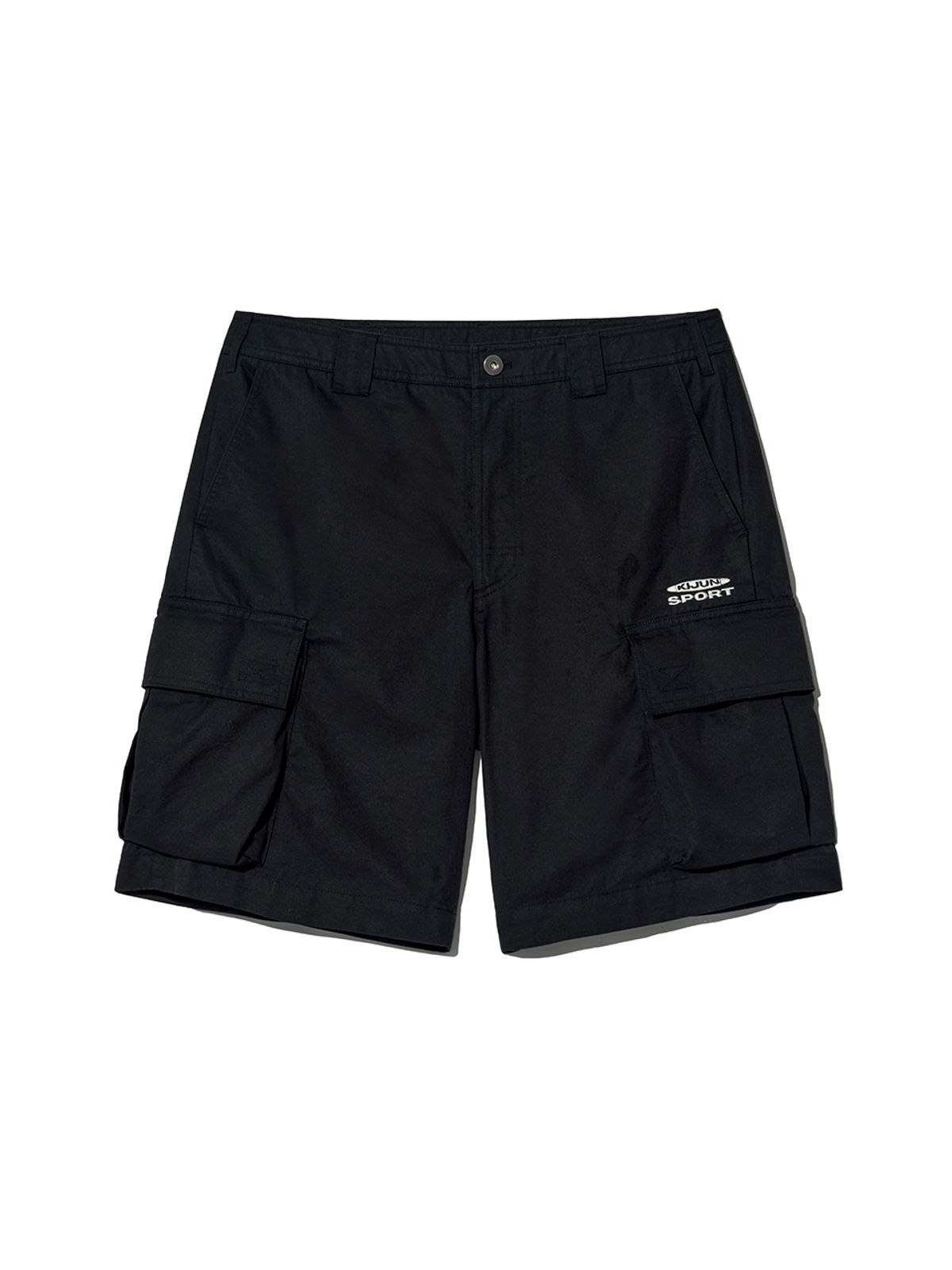 기준 맨(KIJUN MEN) Logo Cargo Shorts Black