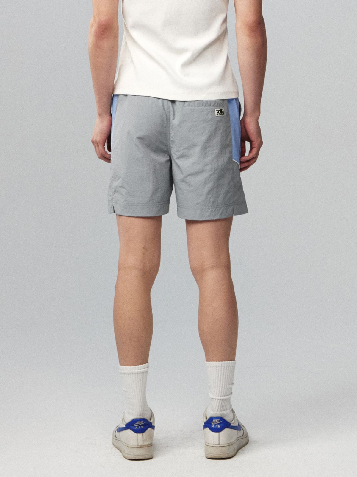 기준 맨(KIJUN MEN) Sports Shorts Grey Sky Blue