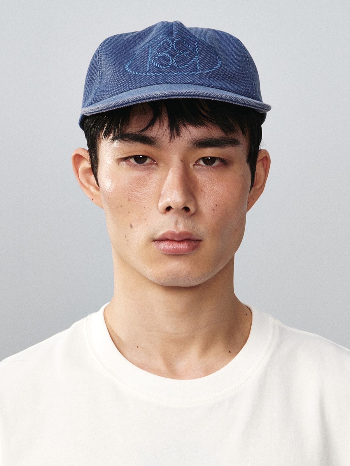 기준(KIJUN) Logo Camp Cap Blue