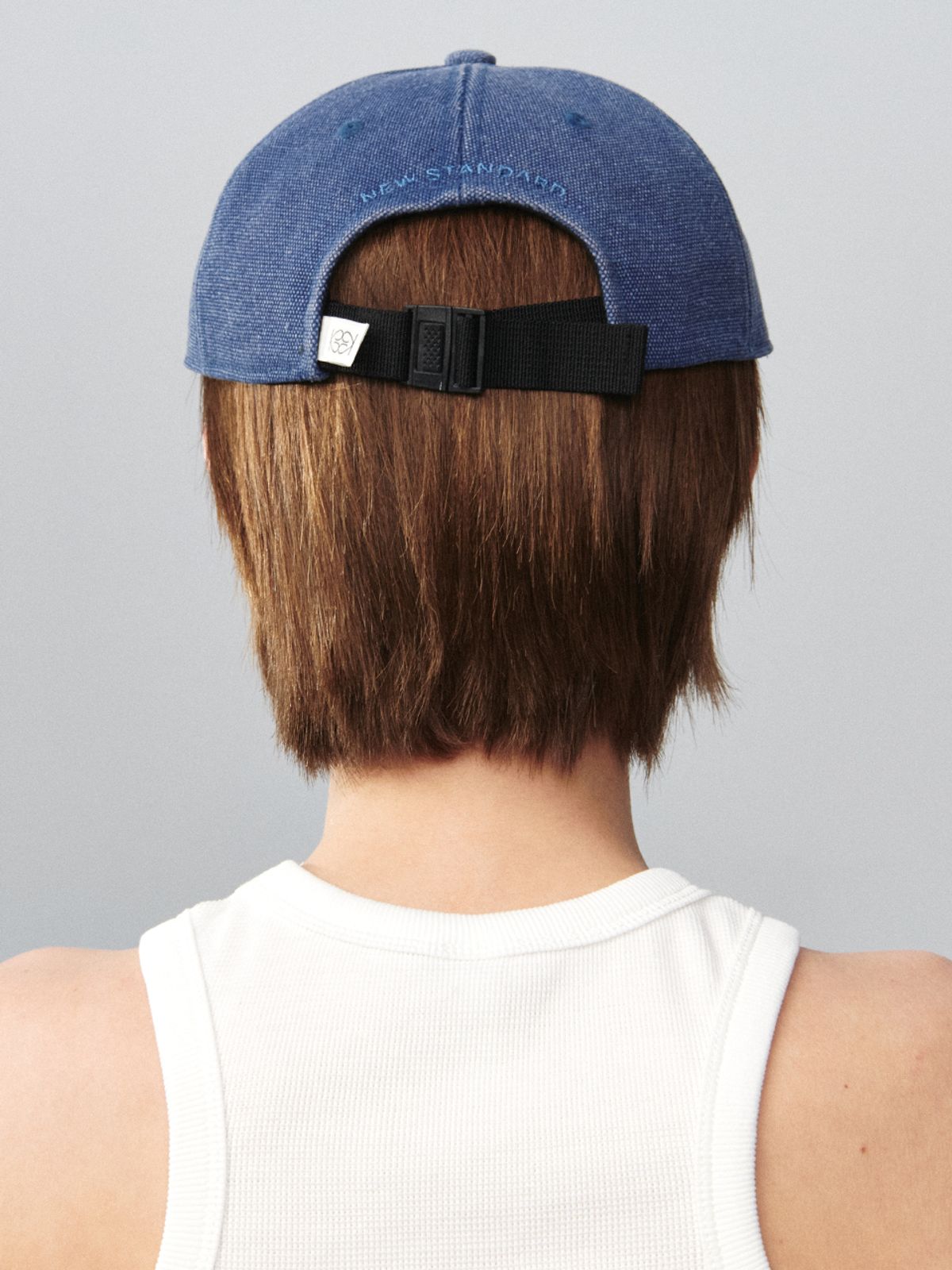 기준(KIJUN) Logo Camp Cap Blue