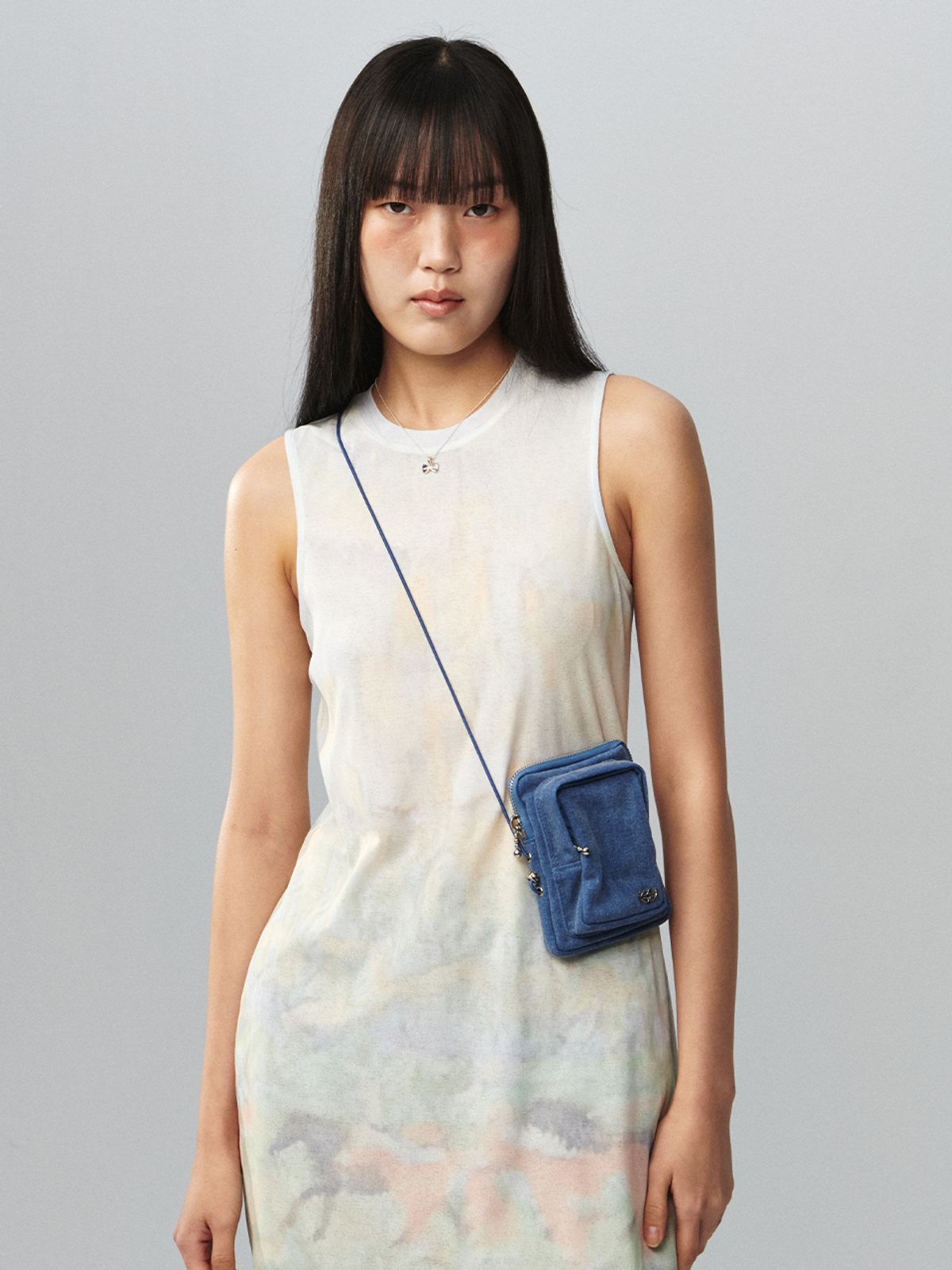 기준(KIJUN) Denim Mini Bag Blue