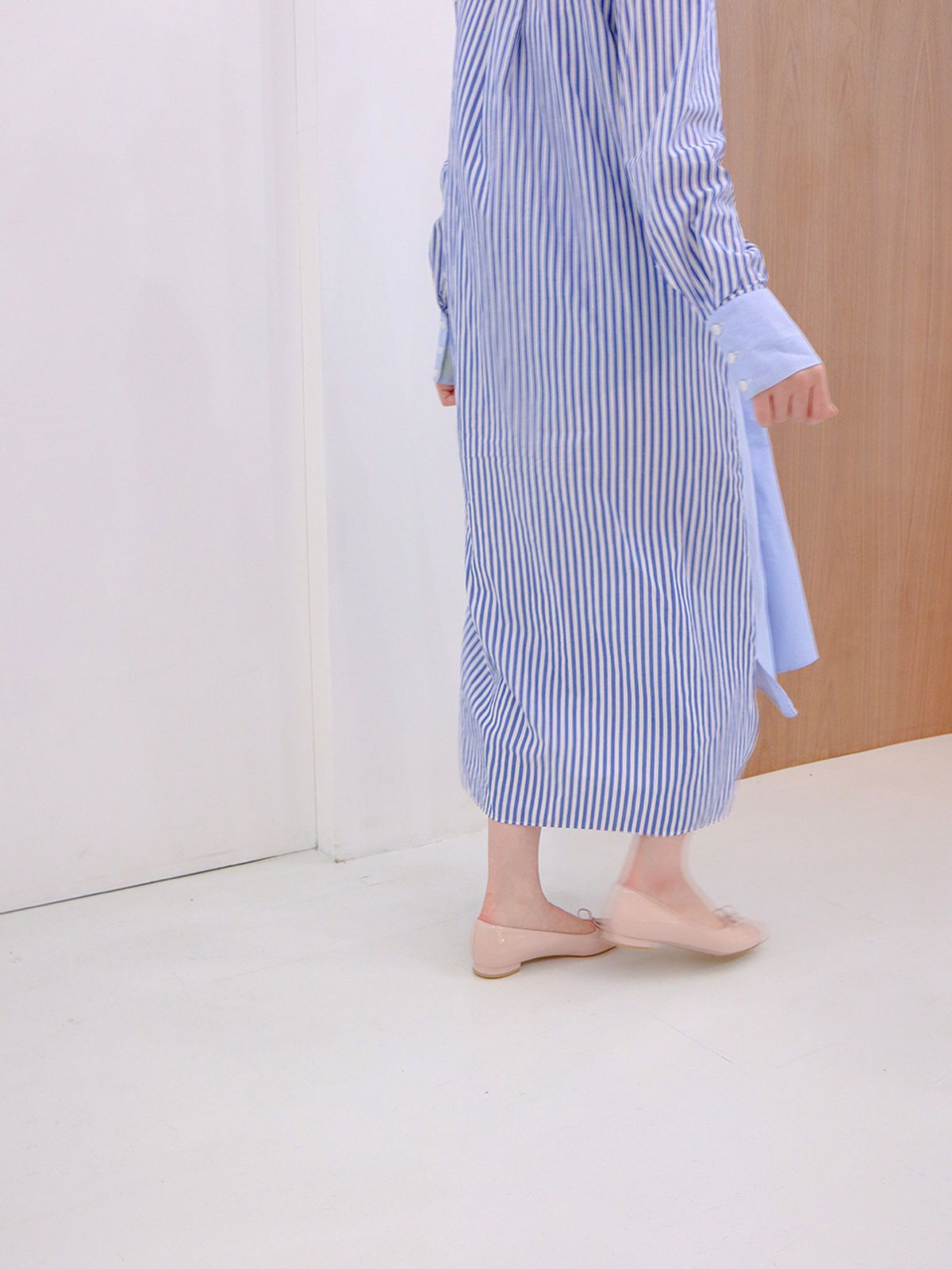 셰르뚜아 서울(CHERTOI SEOUL) 아모르 리본 플랫 슈즈 핑크