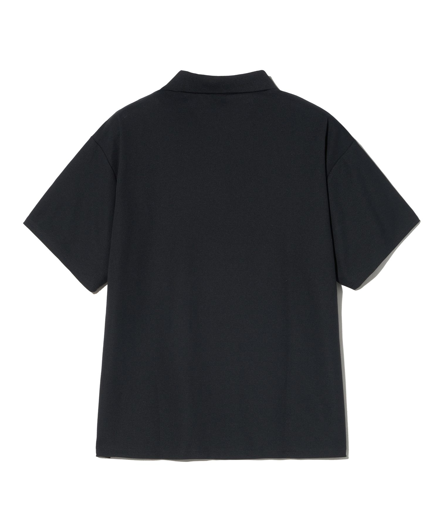 ☆YALE☆ COMFORT COOL SLIT NECK POLO KNIT BLACK YEM1KT110ABK MUSINSA | YALE Quick Dry Pique Slit Neck Polo Shirt Black