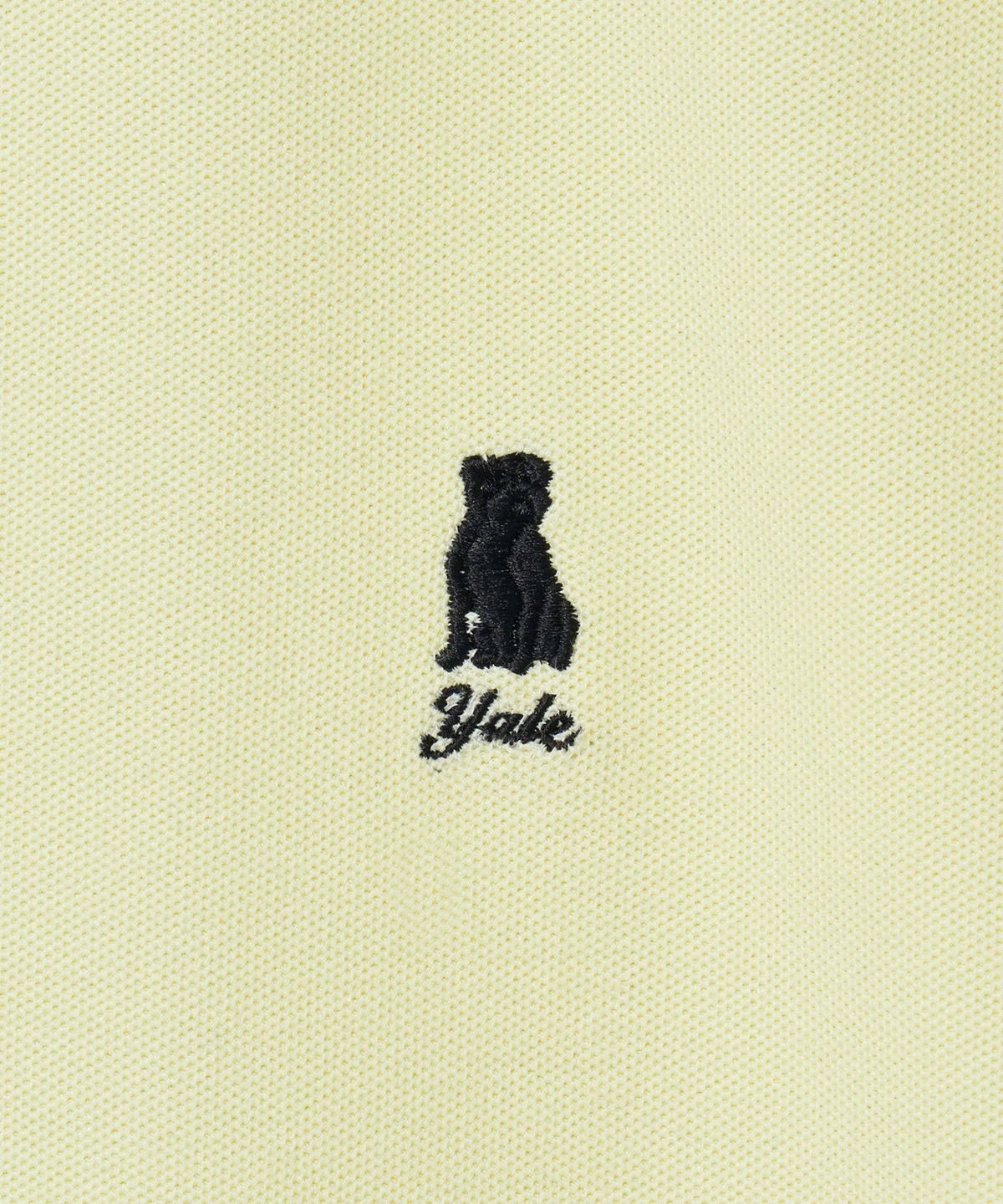 예일(YALE) 오버사이즈 퀵 드라이 피케 폴로 셔츠 라이트 옐로우
