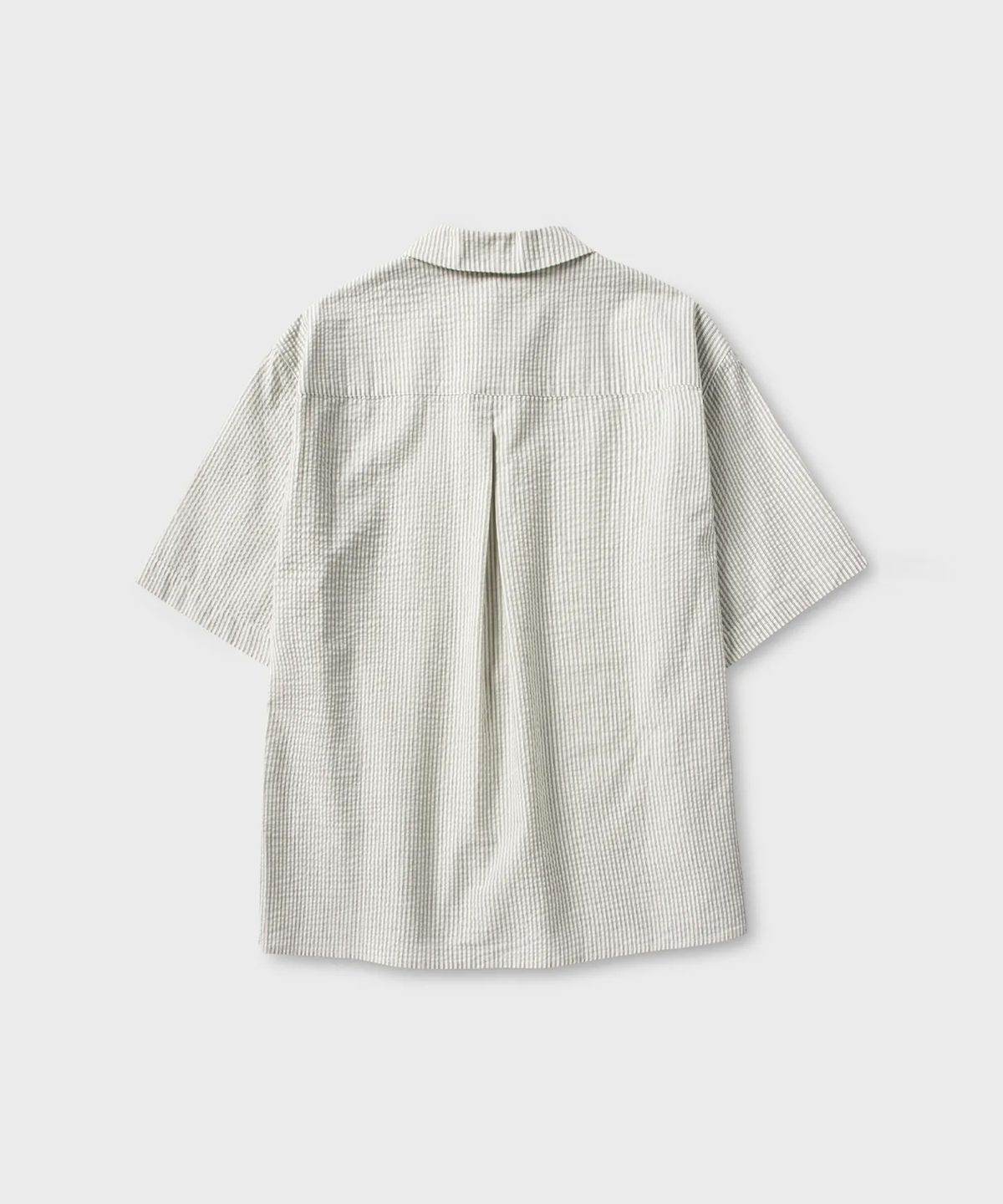 넌블랭크(NONBLANK) 스트라이프 시어서커 셔츠_IVORY