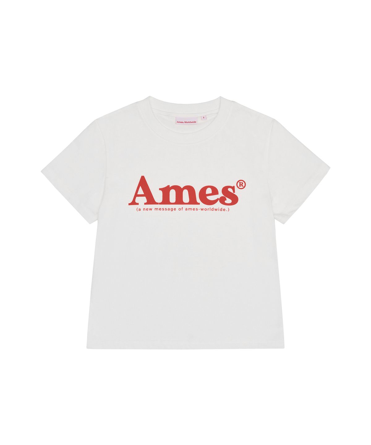 아메스 월드와이드(AMES-WORLDWIDE) BASIC LOGO TEE WHITE