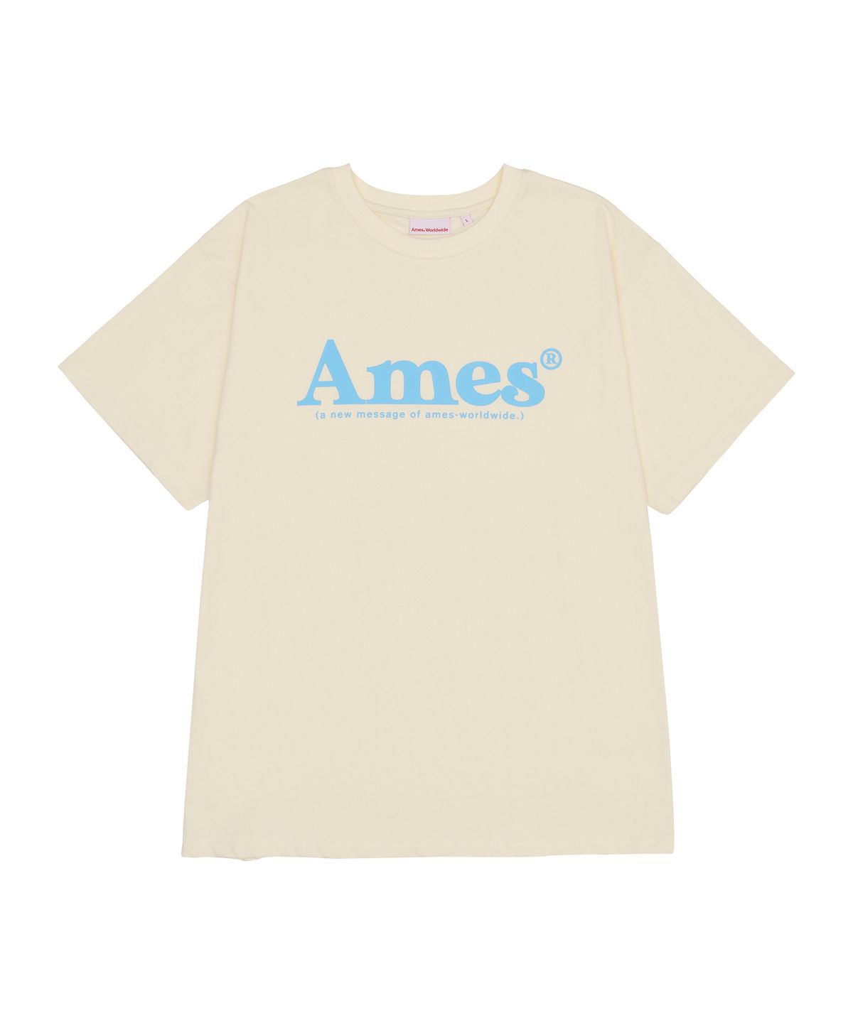 아메스 월드와이드(AMES-WORLDWIDE) BASIC LOGO TEE IVORY