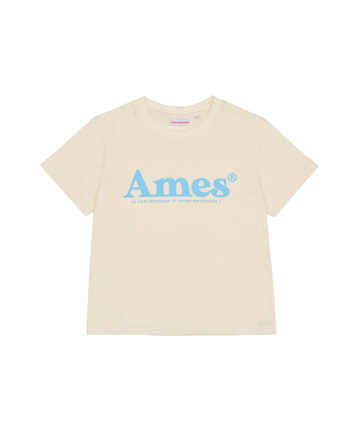 아메스 월드와이드(AMES-WORLDWIDE) BASIC LOGO TEE IVORY