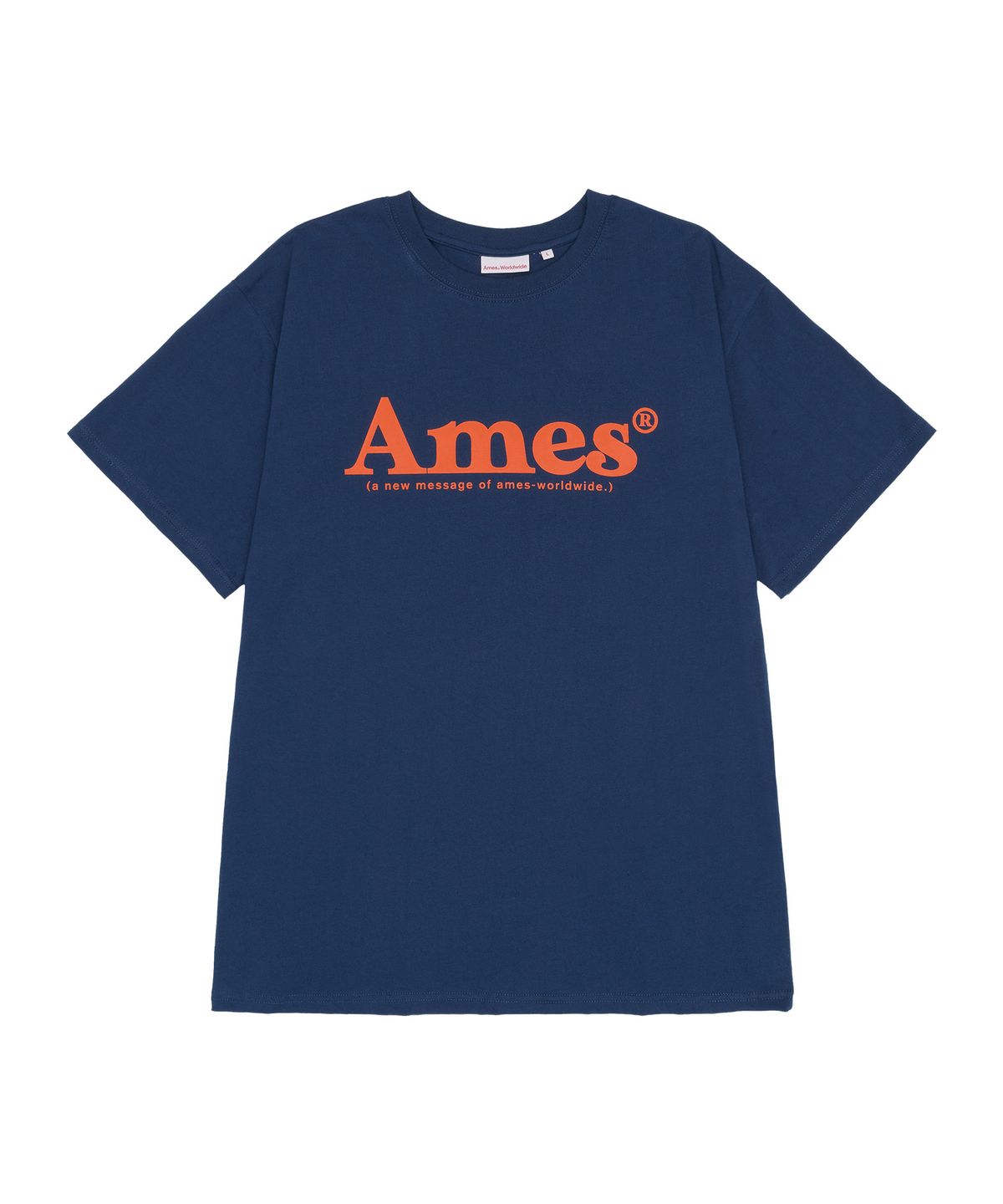 아메스 월드와이드(AMES-WORLDWIDE) BASIC LOGO TEE NAVY