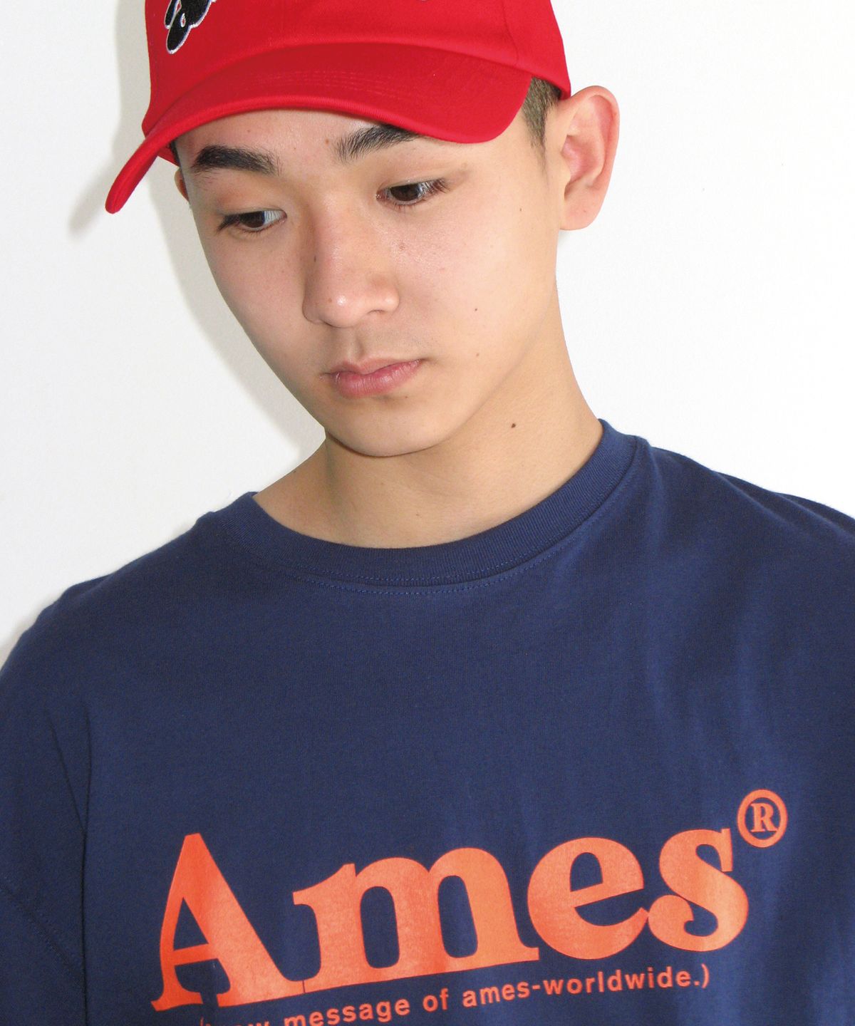 아메스 월드와이드(AMES-WORLDWIDE) BASIC LOGO TEE NAVY