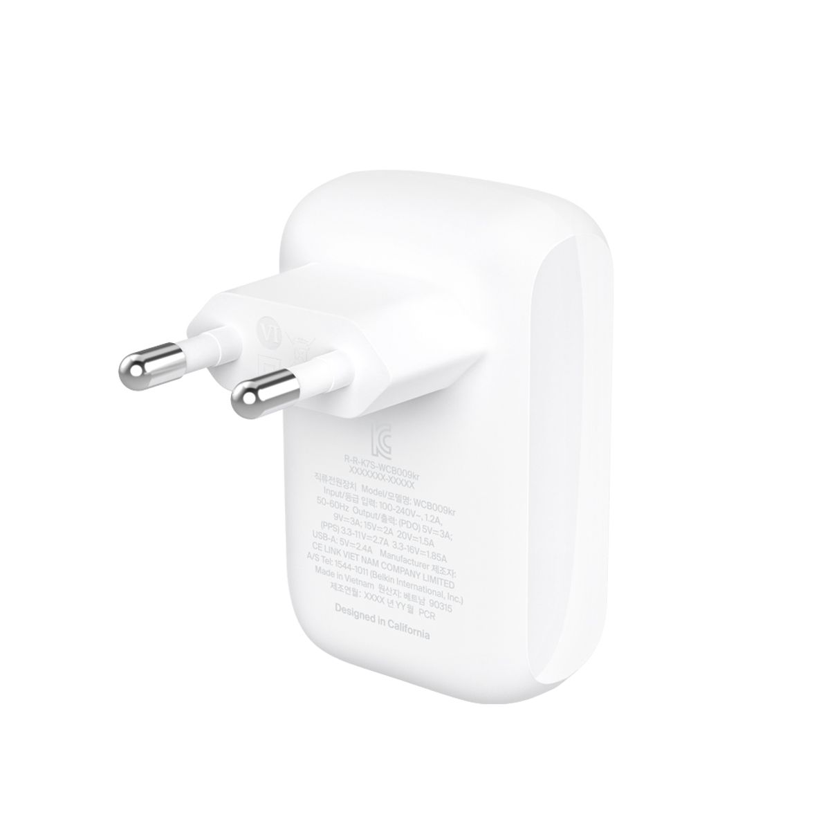 벨킨(BELKIN) 42W USB C타입 PD PPS 듀얼 고속충전기 WCB009kr