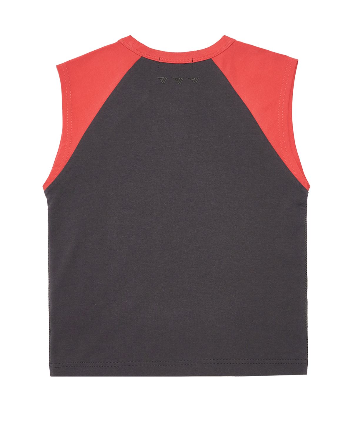 골라(GOLA) W MESH OVERLAP SLEEVELESS T [CHARCOAL]