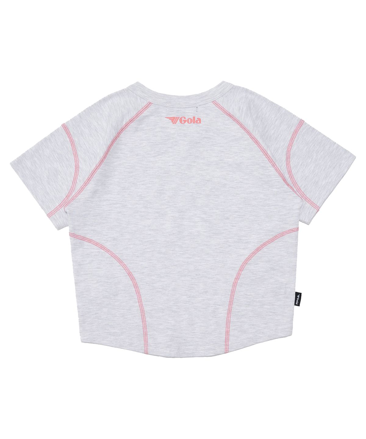 골라(GOLA) W STITCH POINT T-SHIRTS [LIGHT GRAY]