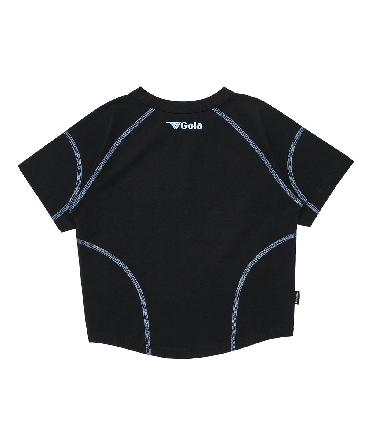 골라(GOLA) W STITCH POINT T-SHIRTS [BLACK]