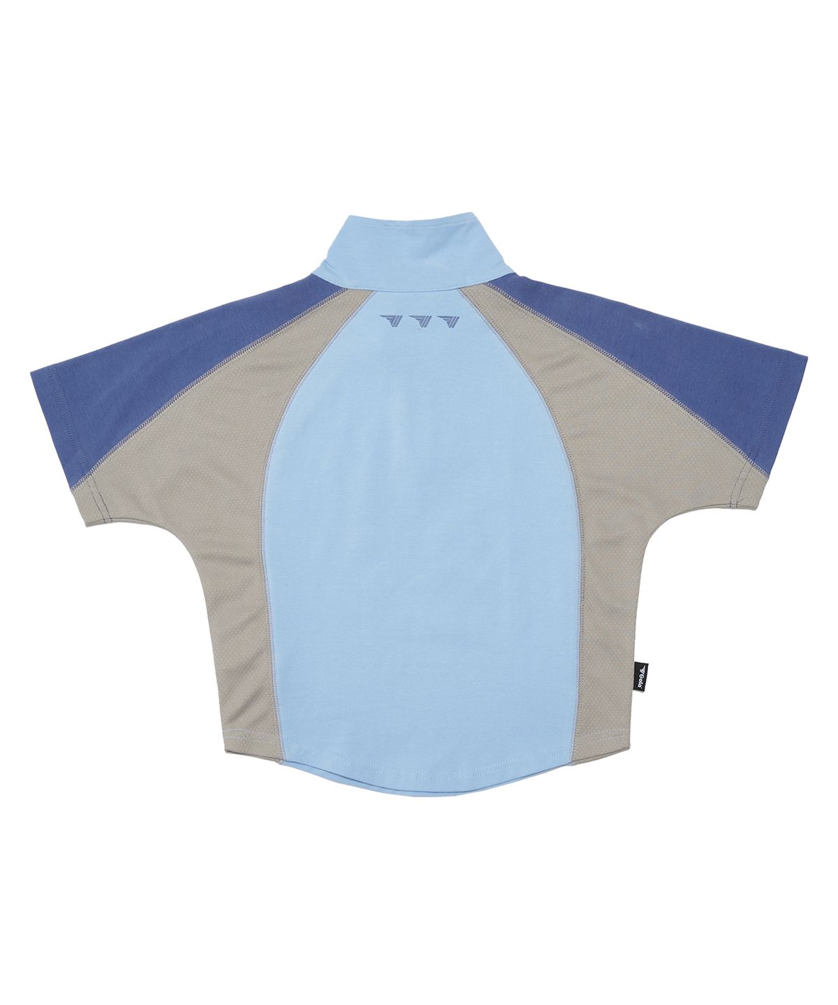골라(GOLA) W MESH BLOCK HALF ZIP-UP T-SHIRTS [BLUE]