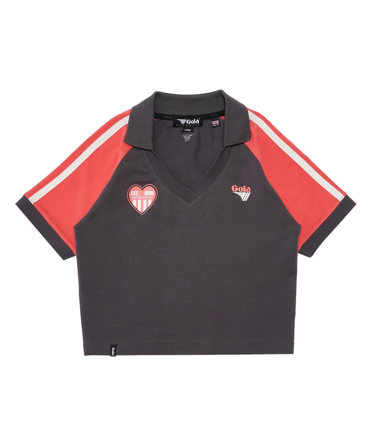 골라(GOLA) W TRACK SOCCER T-SHIRT [CHARCOAL]