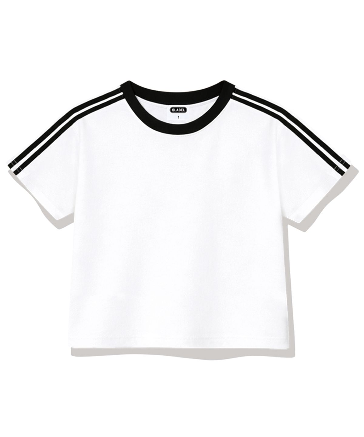 베이직라벨(BASIC LABEL) Wesley Semi-crop track short-sleeved T-shirt 6 Color [BLSE_6001]