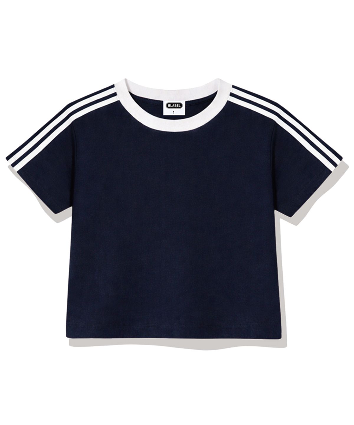 베이직라벨(BASIC LABEL) Wesley Semi-crop track short-sleeved T-shirt 6 Color [BLSE_6001]