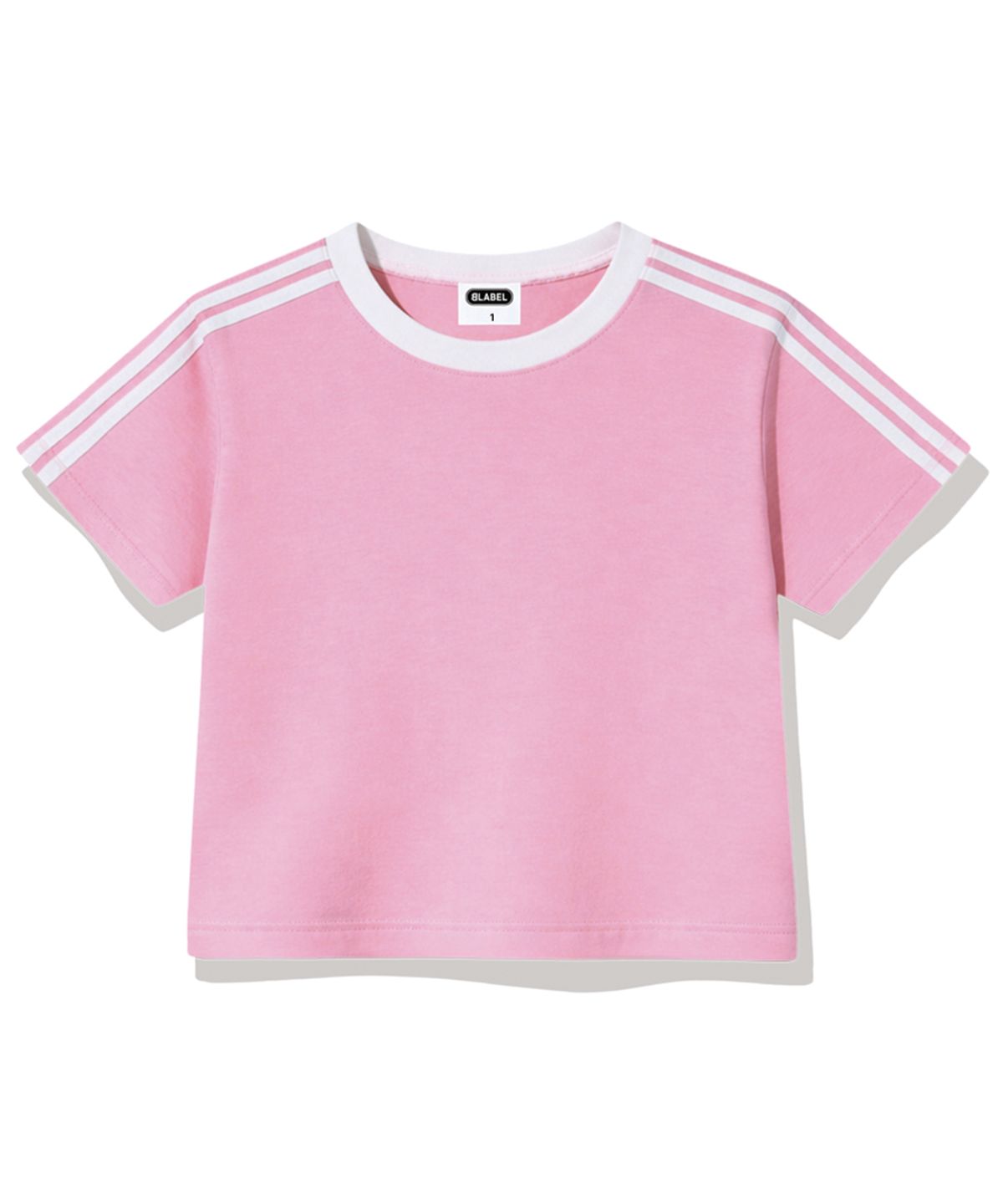 베이직라벨(BASIC LABEL) Wesley Semi-crop track short-sleeved T-shirt 6 Color [BLSE_6001]
