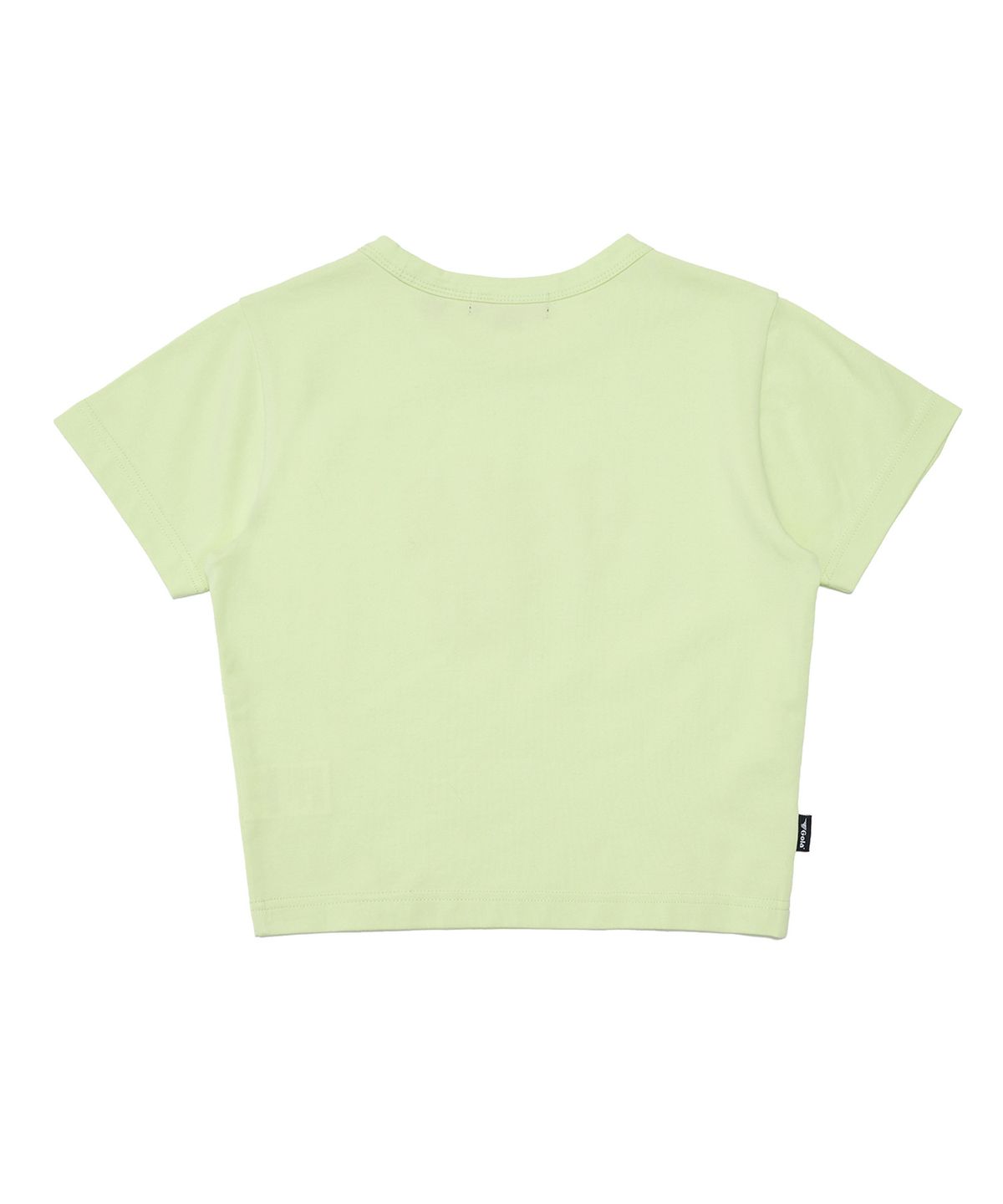 골라(GOLA) W BIG LOGO SLIM CROP T-SHIRTS [LIME]