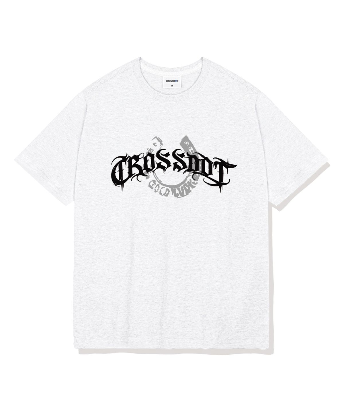 크로스닷(CROSSDOT) 블랙헤럴드 오버핏 반팔티셔츠 4 Color [CRSE_1007]