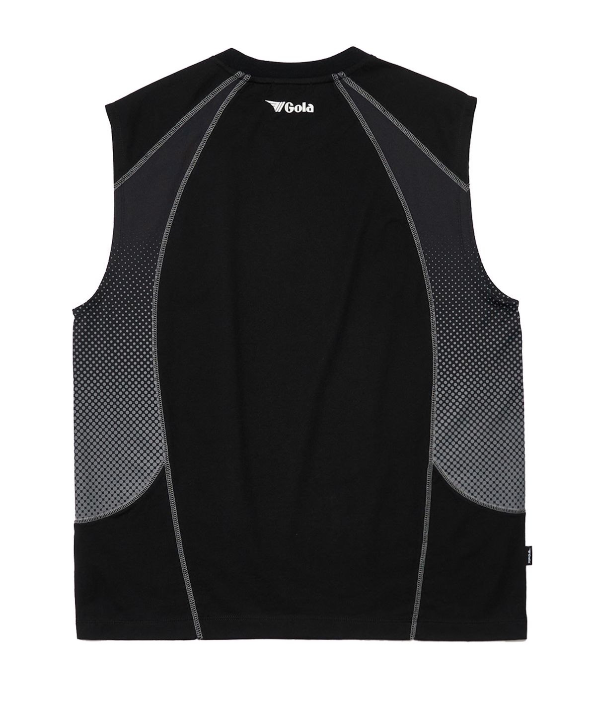 골라(GOLA) COLOR BLOCK SITITCH SLEEVELESS [BLACK]