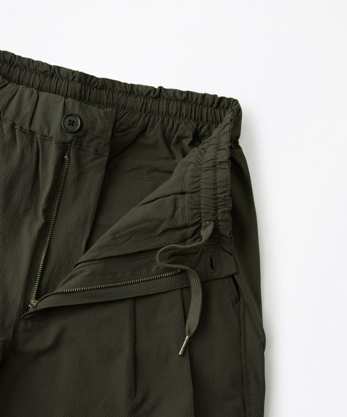 아웃스탠딩(OUTSTANDING) SEERSUCKER COMFORT PANTS_CHARCOAL