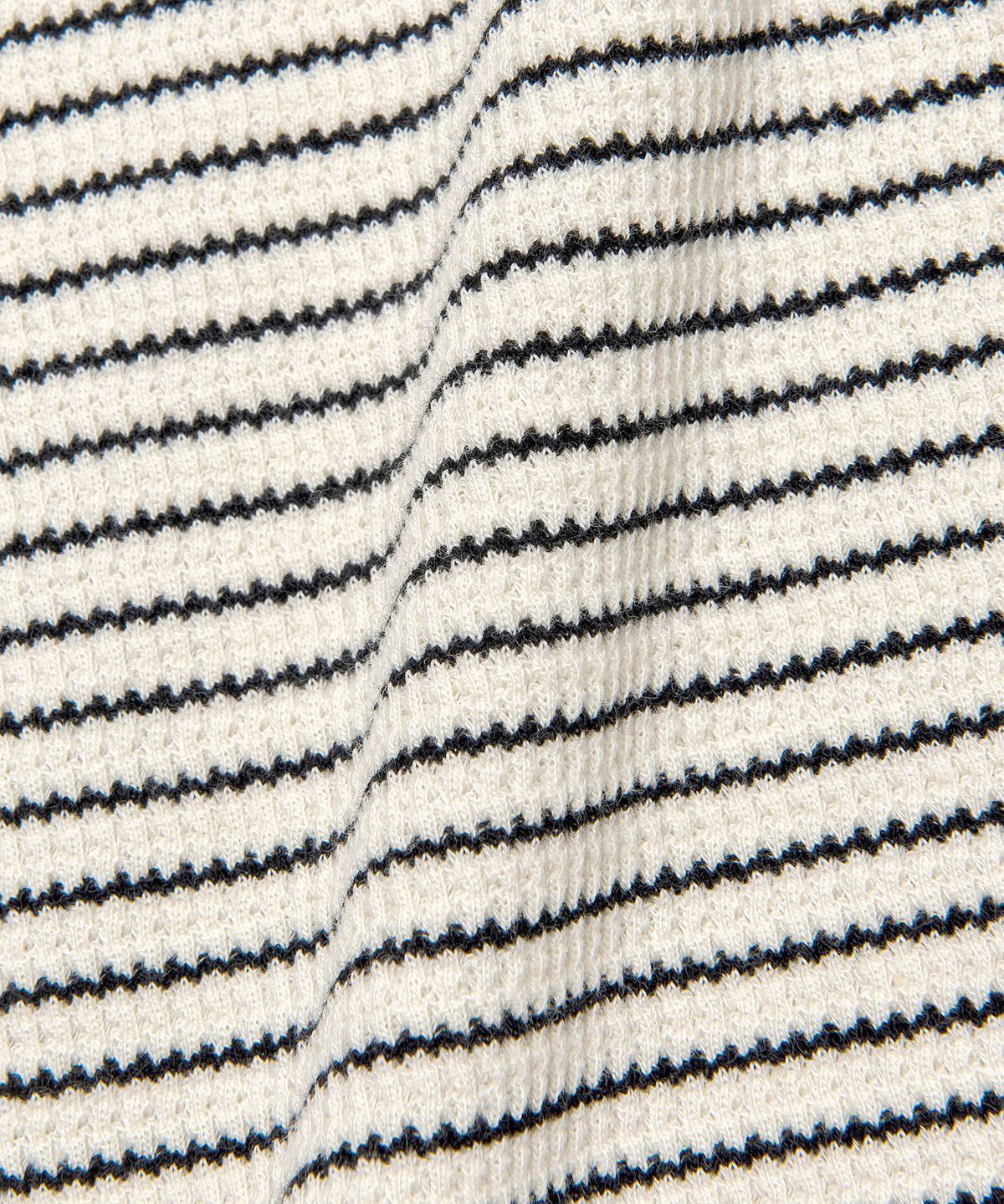 리(LEE) 우먼 스트라이프 슬리브리스 골지 티셔츠 아이보리