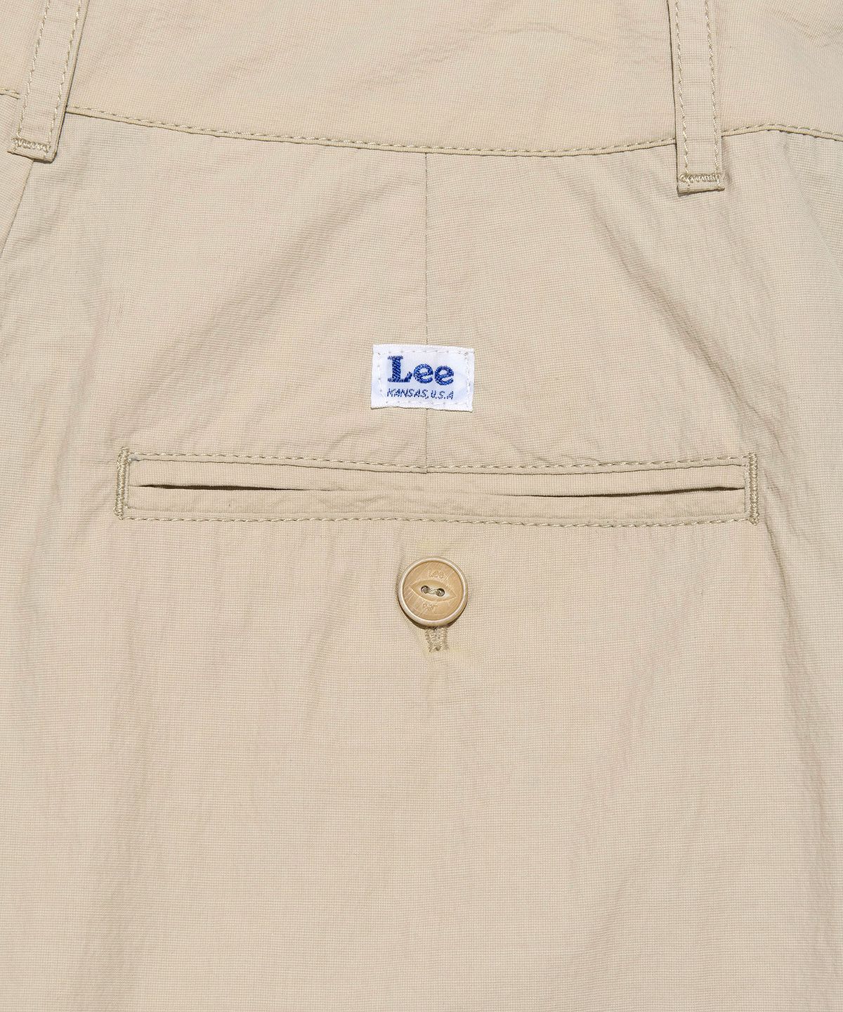 리(LEE) 우먼 나일론 스티치 쇼츠 베이지