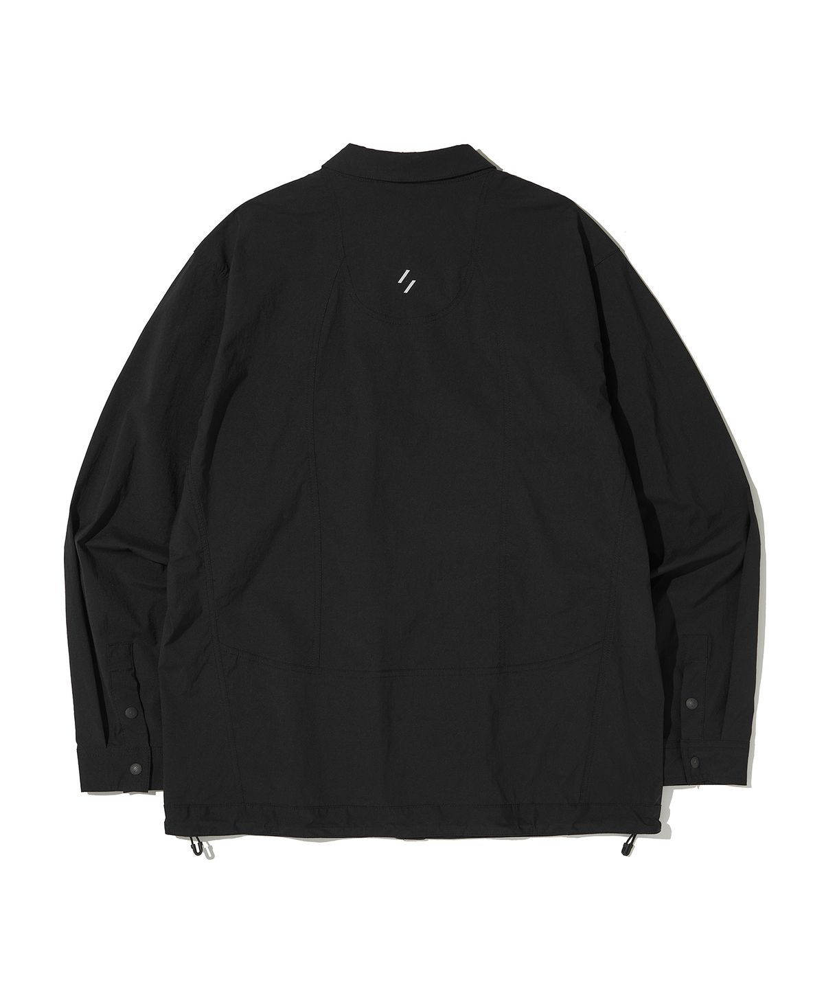 웰터 익스페리먼트(WELTER EXPERIMENT) REFLECTIVE POCKET SHIRT JACKET_BLACK_WCL015