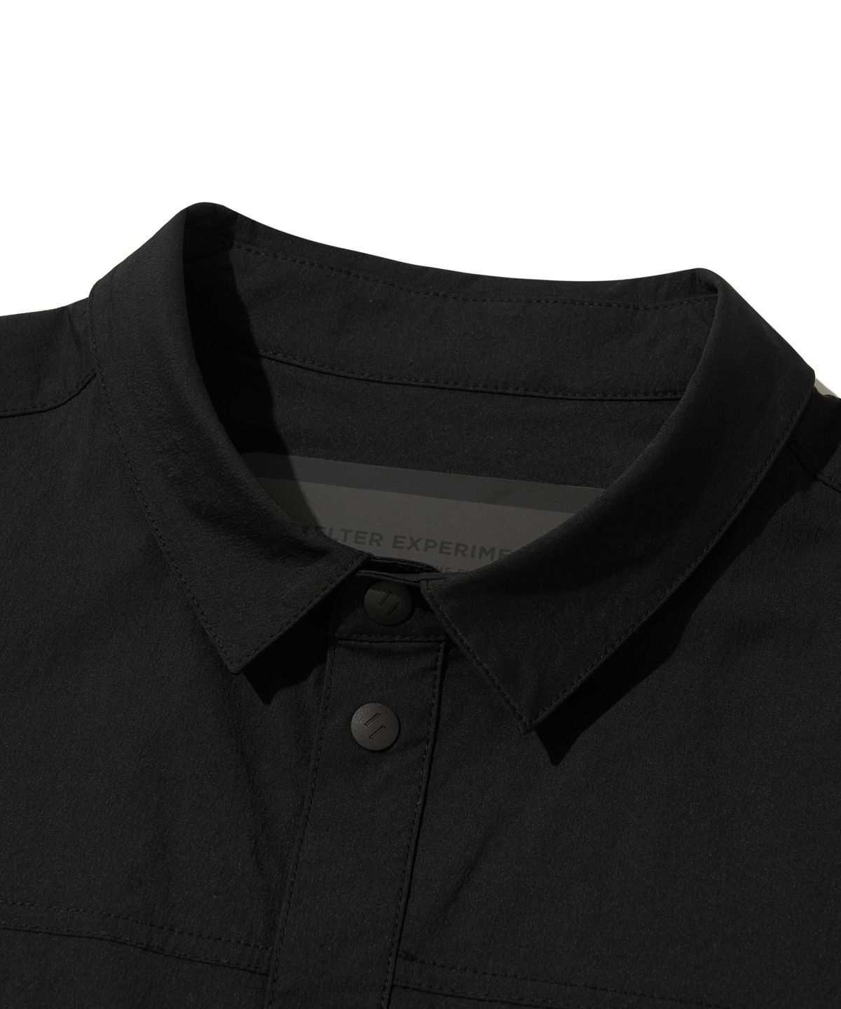 웰터 익스페리먼트(WELTER EXPERIMENT) REFLECTIVE POCKET SHIRT JACKET_BLACK_WCL015
