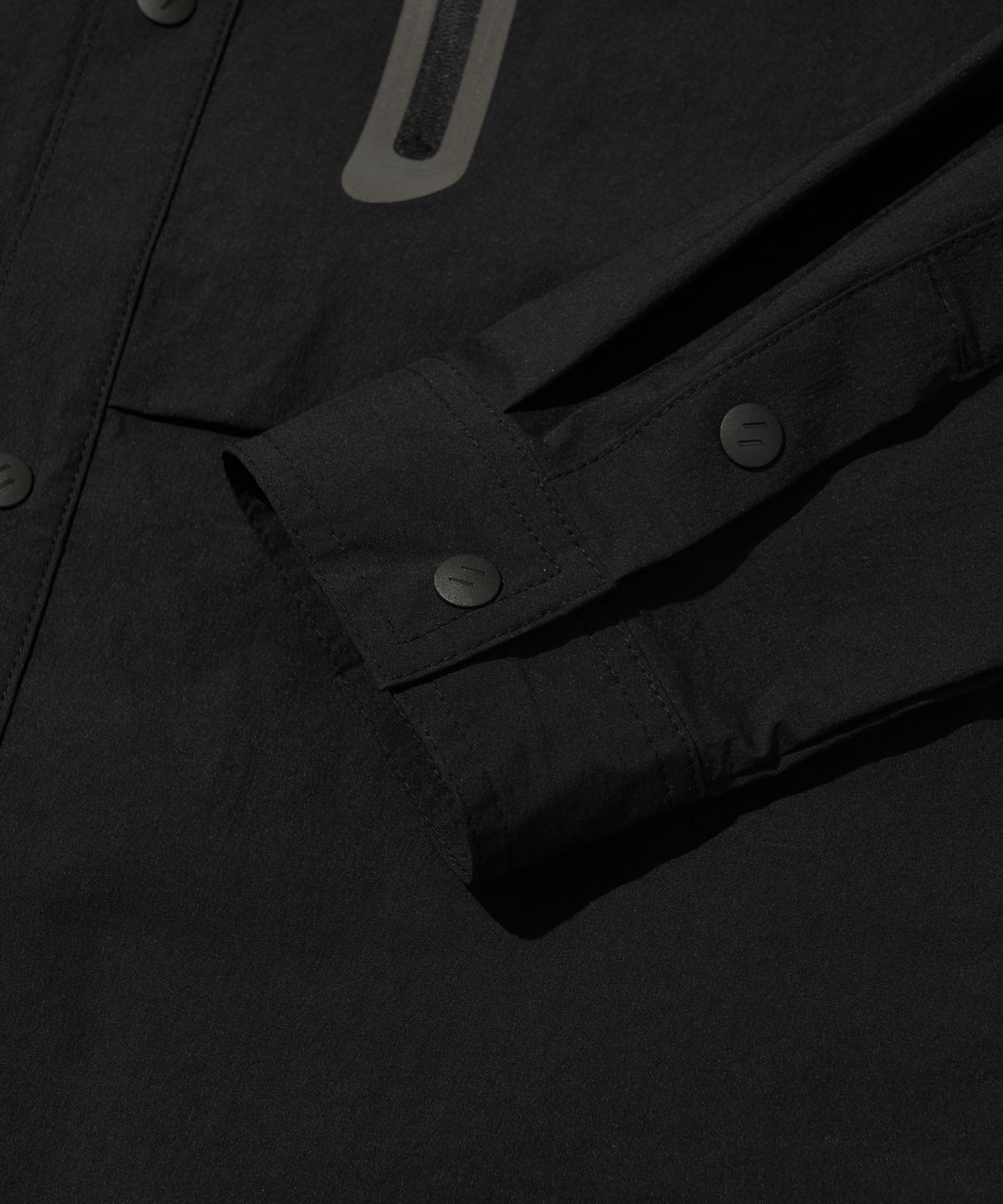 웰터 익스페리먼트(WELTER EXPERIMENT) REFLECTIVE POCKET SHIRT JACKET_BLACK_WCL015