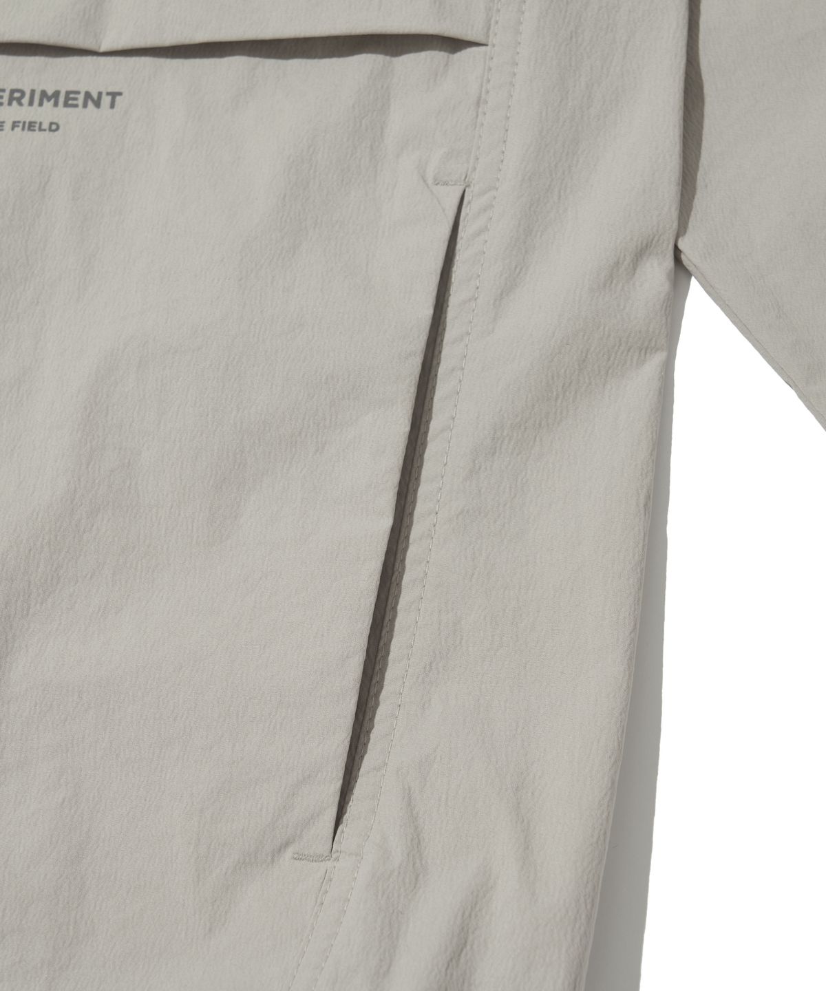 웰터 익스페리먼트(WELTER EXPERIMENT) REFLECTIVE POCKET SHIRT JACKET_LIGHT GRAY_WCL016