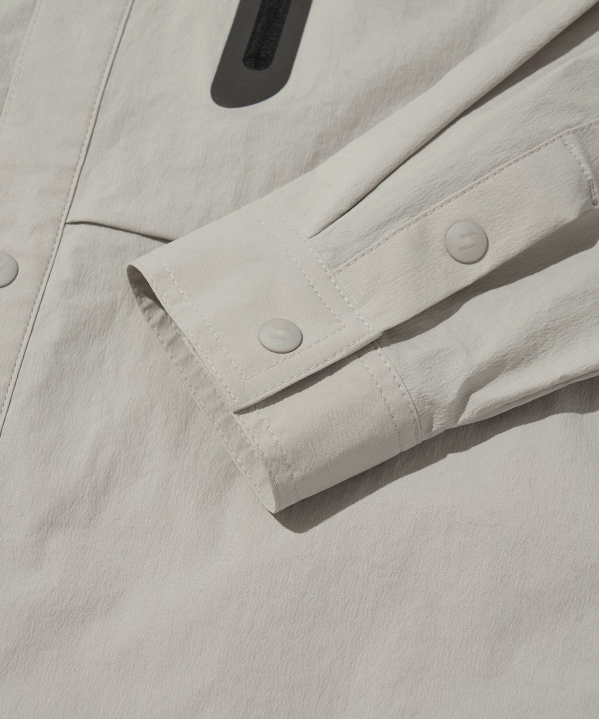 웰터 익스페리먼트(WELTER EXPERIMENT) REFLECTIVE POCKET SHIRT JACKET_LIGHT GRAY_WCL016