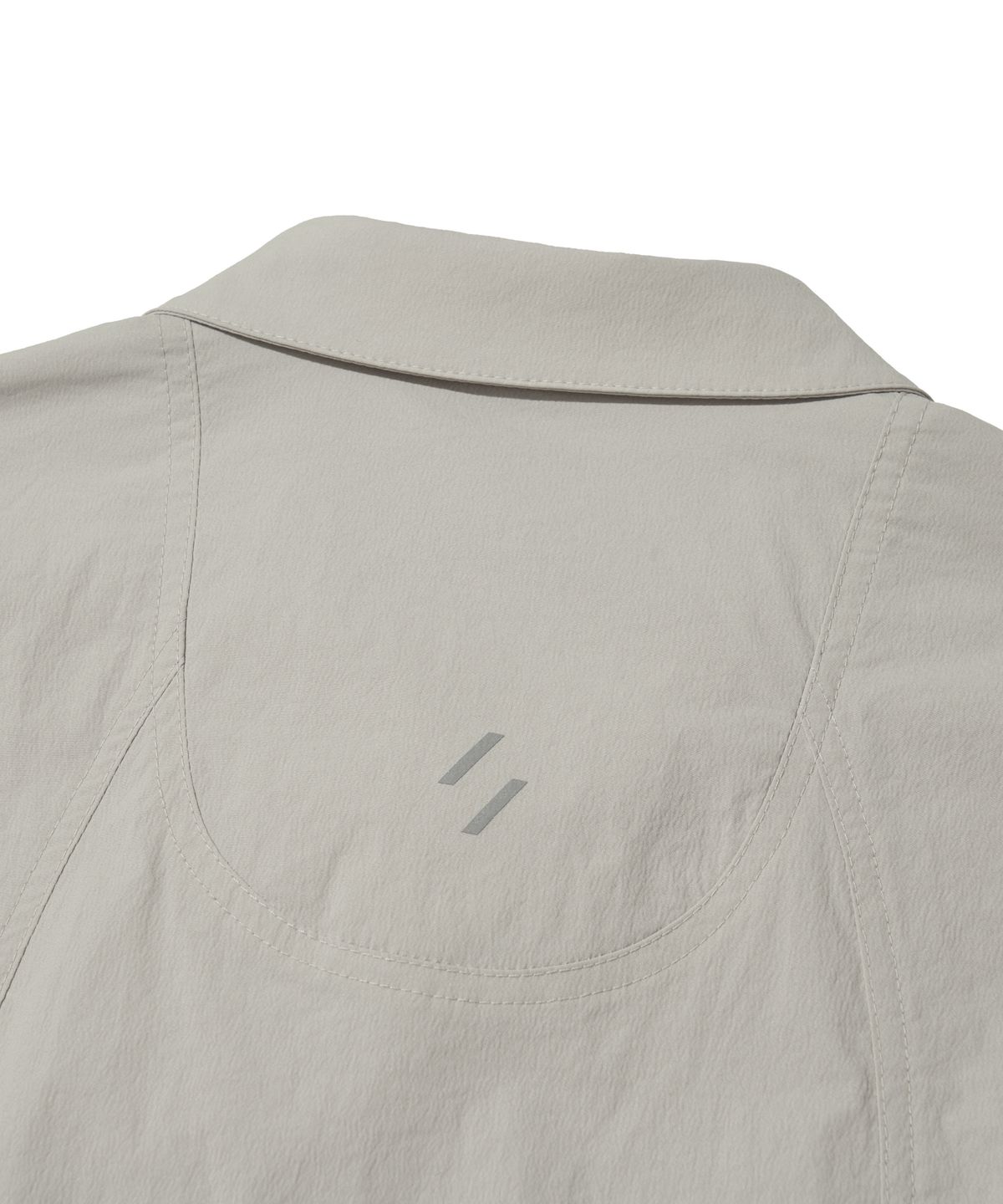 웰터 익스페리먼트(WELTER EXPERIMENT) REFLECTIVE POCKET SHIRT JACKET_LIGHT GRAY_WCL016