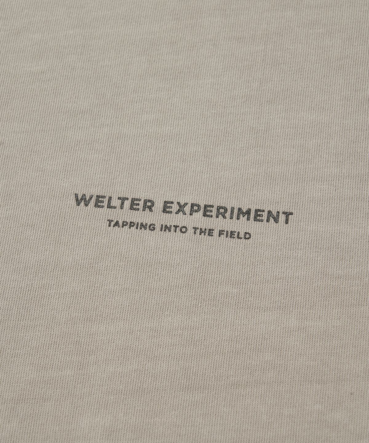 웰터 익스페리먼트(WELTER EXPERIMENT) CONTRAST LONG SLEEVE T-SHIRT_BEIGE_WLT028