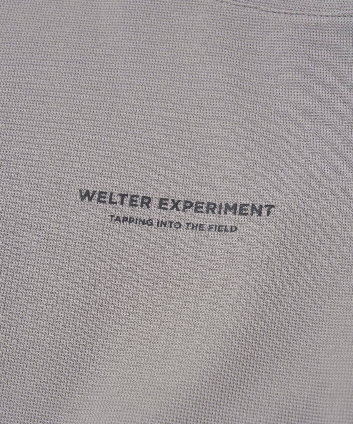 웰터 익스페리먼트(WELTER EXPERIMENT) STRETCH WAFFLE PULLOVER_LIGHT GRAY_WOL088