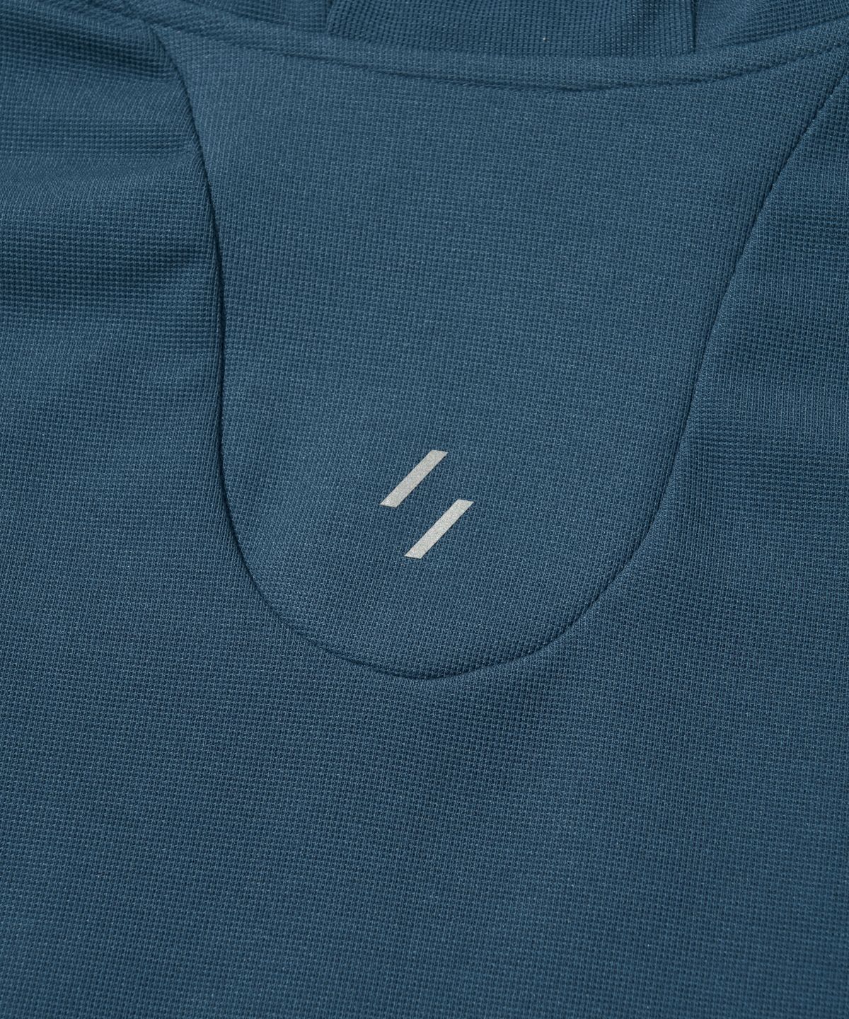 웰터 익스페리먼트(WELTER EXPERIMENT) STRETCH WAFFLE PULLOVER_BLUE_WOL089