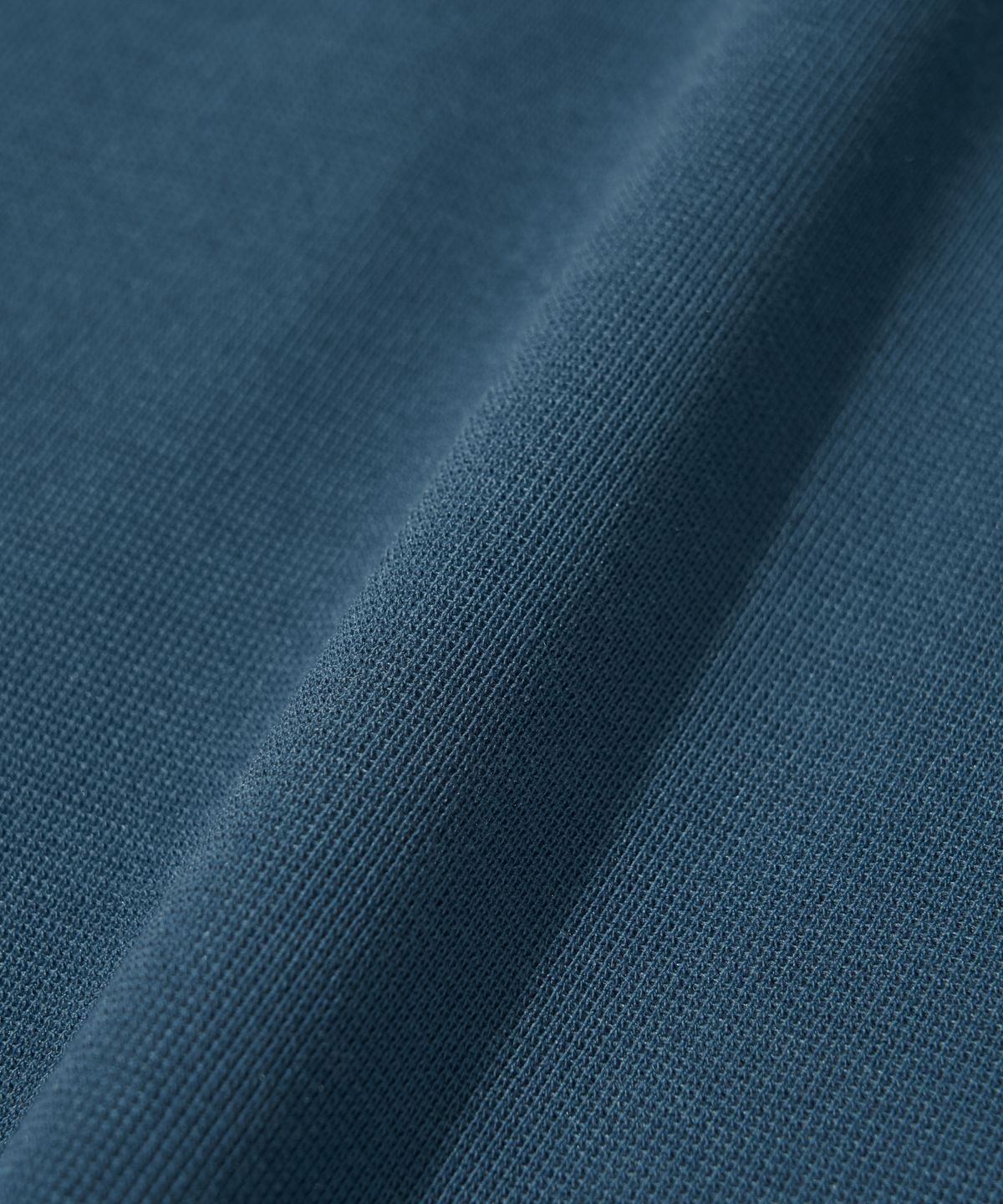 웰터 익스페리먼트(WELTER EXPERIMENT) STRETCH WAFFLE PULLOVER_BLUE_WOL089