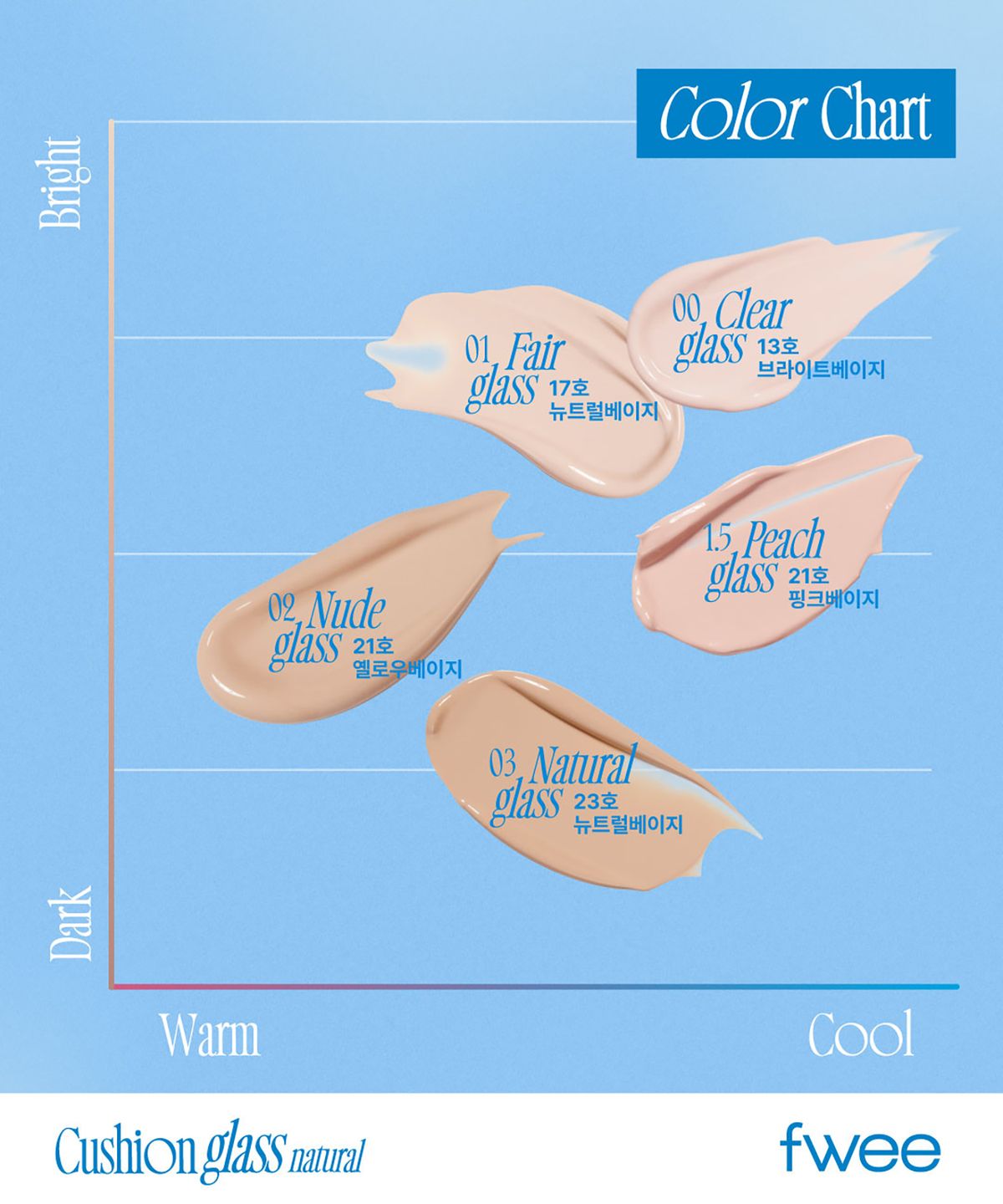 퓌(FWEE) 퓌 쿠션 글래스 내추럴 (5 Colors)